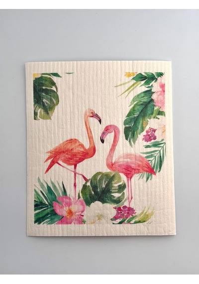 Swedish Dishcloth İsveç Bezi Flamingo-lama-kedi Desenleri 3'lü Paket, Sürdürülebilir, Tekrar Kullanılabilir, Tüm Yüzeylere Uygulanabilir, Makinede Yıkanabilir Belirtilmemiş