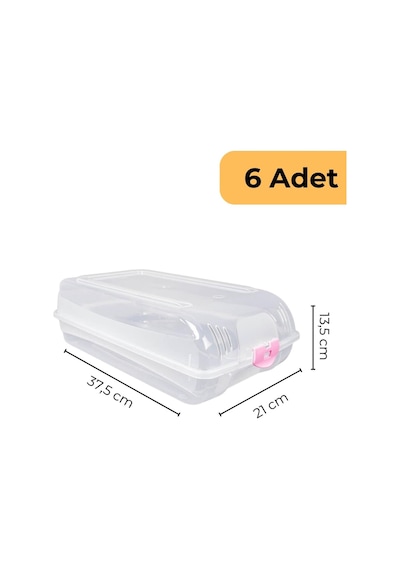 Bay Ayakkabı Koruma Kutusu, 6'lı Set Çok Renkli