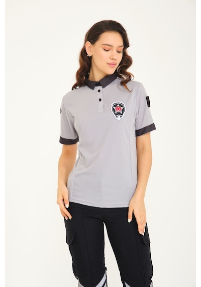 Yeni Tip Kamu Güvenlik Yazlık Sweatshirt Kadın Gri
