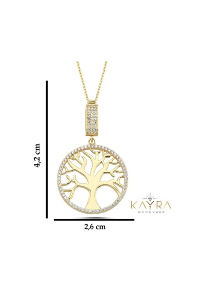 Dilek Ağacı Altın Kolye Ak457