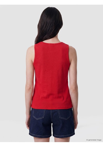 Lcw Comfort Kırmızı Bisiklet Yaka Kadın Atlet
