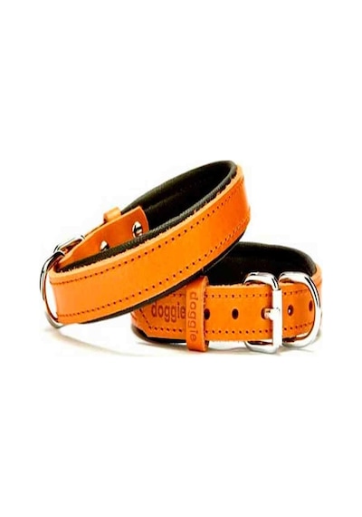 Doggie Comfort Deri Köpek Boyun Tasması Sbt-1510 Kamel