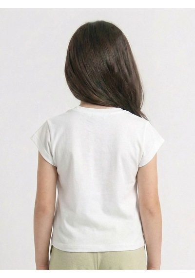 Xo Kids Kız Çocuk Tişort 4-8 Yaş 38510 Ekru