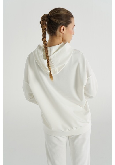 Hummel Albına Oversıze Hoodıe 922135-9003 Beyaz