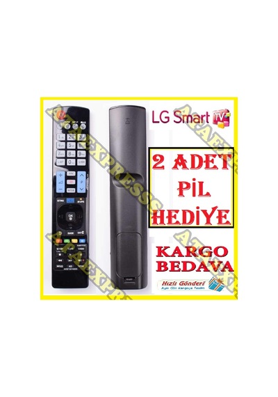LG Uyumlu Smart Led Tv Televizyon Kumandası Tüm Modeller + 2 Pil 930