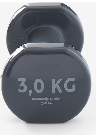 Decathlon Domyos Dambıl - 2 X 3 Kg - Fitness Hafif Antrenman / Pilates Siyah