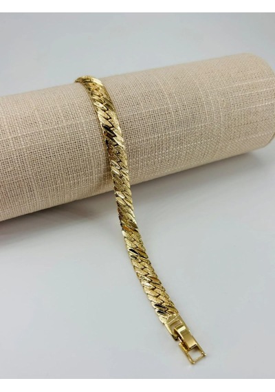 Tedar Renk Pirinç Cm Bileklik 17+2 Cm - Kbl0496 Najmaddin Standart