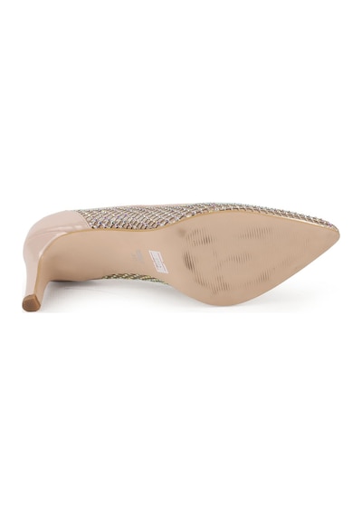 Libero Kadın Topuklu Ayakkabı Abiye Ten Rengi Şeffaf File Hologram Taşlı Sivri Burun İnce Topuk Stiletto L047.5745 Libero Kadın Topuklu Ayakkabı Abiye Ten Rengi Şeffaf File Hologram Taşlı Sivri Burun İnce Topuk Stiletto L047.5745