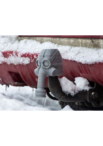 Gaz Maskesi Tasarımlı Araç Çeki Demiri Kapağı - Off-road Uyumlu Dekoratif Koruyucu Başlık