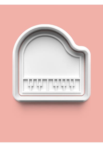 Piano Figürü Kurabiye Kalıbı Ve Şeker Hamuru Kalıbı