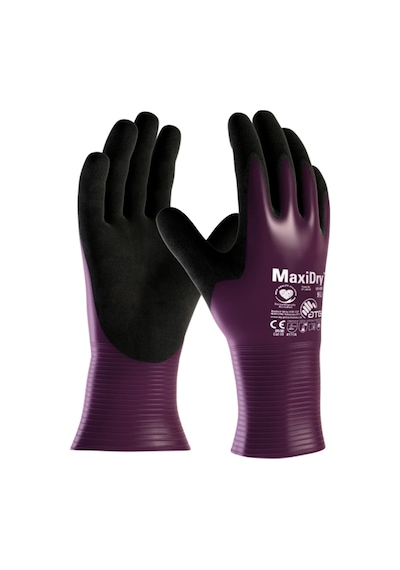 Atg Maxidry 56-426 Tam Kaplama Süper İnce Yağ Ve Sıvı Geçirmez İş Eldiveni Takımı No:9