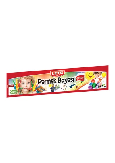 Lets Parmak Boyası 25 Ml 6 Lı L-5500 Çok Renkli