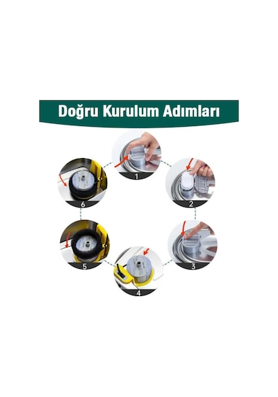 Paslanmaz Çelik Su Pınarı Için Aktif Karbon Yedek Filtre 8 Adet Kamardey Uyumlu