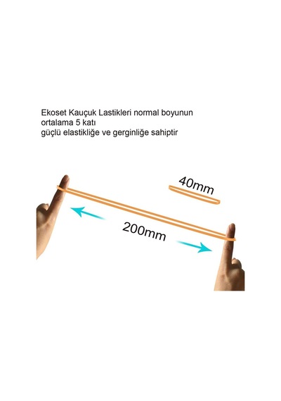 Ekoset Kauçuk Paket Ambalaj Toka Maydanoz Para Lastiği 40Lık 1Kg