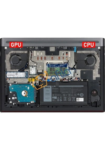 Dell İnspiron 15 Gaming 15-7566 15-7567 Notebook Fanı Cpu, Gpu Set 0147dx 0nww0w