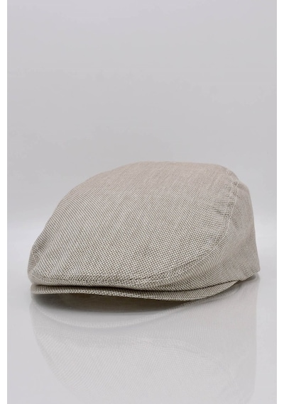 Külah Erkek Bej Kasket Cotton Irish Flat Cap Şapka-Bej-Standart