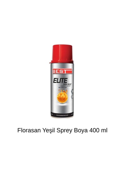 Best Elite Florasan Yeşil Sprey Boya 400 Ml Parlak Fosforlu Canlı Renk 258-02