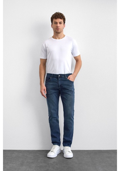 Backandbond Lacivert Slim Fit Denim Pantolon Çok Renkli