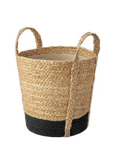 Ikea Tärnmås Rattan Saksı , Bej-siyah, 24 Cm, İç Mekan