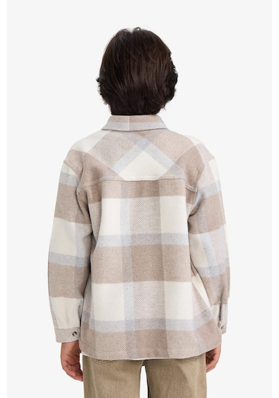 Defacto Erkek Çocuk Overshirt Fit Polo Yaka Ekose Desenli Flanel Uzun Kollu Gömlek G4505a825cwbg268 Bej-bg268 Defacto Erkek Çocuk Overshirt Fit Polo Yaka Ekose Desenli Flanel Uzun Kollu Gömlek G4505a825cwbg268 Bej-bg268