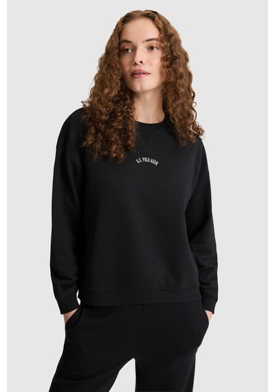 U.S. Polo Assn. Kadın Siyah Sweatshirt 50328959-vr046