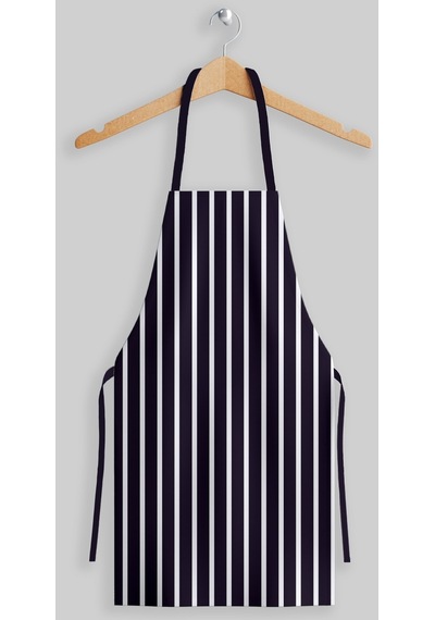 Ays Home Büyük Ebat Lacivert Çizgili Şef Aşçı Mutfak Önlüğü 65 Cm X 85 Cm