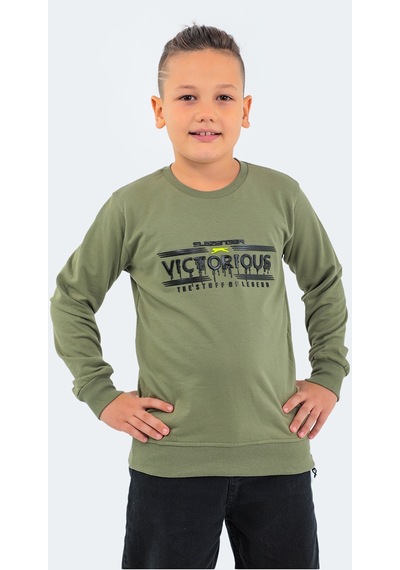 Slazenger DUNA IN Çocuk  Haki Sweatshirt