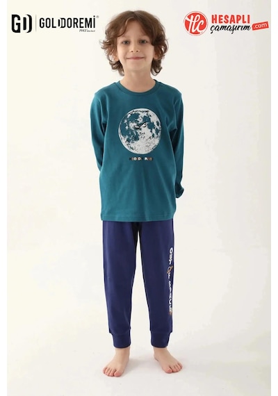 Roly Poly Premium Erkek Çocuk Moon Rahat Kalıp Pamuklu Uzun Kollu Paça Manşetli Pijama Takım Yeşil Roly Poly Premium Erkek Çocuk Moon Rahat Kalıp Pamuklu Uzun Kollu Paça Manşetli Pijama Takım Yeşil