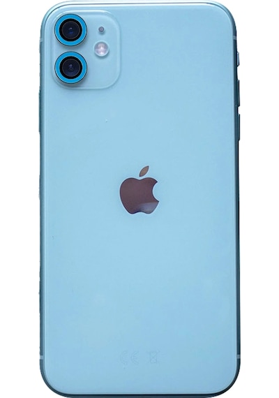 Newface Apple Uyumlu iPhone 11 Neon Fosforlu Kamera Lens Glblseme - 7 - Mavi