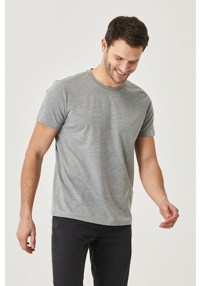 Ac&Co / Altınyıldız Classics Slim Fit 4'Lü Tişört Paket - 547236340 Gri