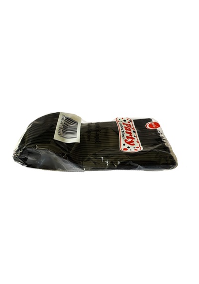 Plastik Lüx Siyah Renk Kaşık - Parti Davet Piknik Çorba Yemek Kaşığı - 18 Cm. - 25'li 10 Paket