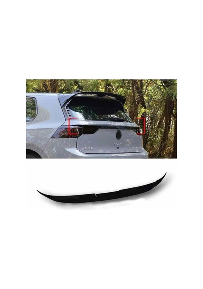 Vw Golf 8 Uyumlu Middle Boyalı Spoiler Pianoblack 2020 Sonrası