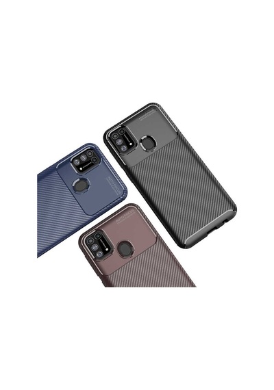 Samsung Uyumlu Galaxy M31 Kılıf Zore Negro Silikon Kapak-Siyah