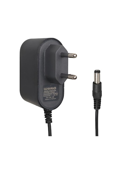 Weko Wk- 37864 Plastik Kasa 5 Volt - 2 Amper 5.5 2.1 Mm Uçlu Yerli Üretim Priz Tipi Adaptör