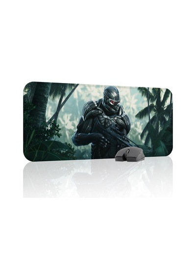 Crysis Kaymaz Dikişli Kauçuk Oyuncu Mousepad V2 - 70x30 Xl Gaming Mouse Pad Fare Altlığı