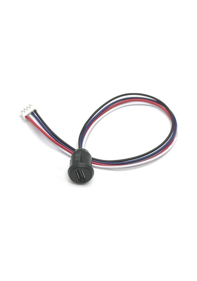 Type C Panel Montaj Dişi Soket 4 Pin 15cm Kablolu Uzatma Usb 3.1 Konnektör Araba Kamera