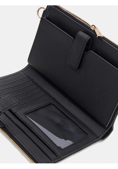 Guess Anise Çift Fermuarlı Organizer Kadın Siyah Cüzdan Swpd9916157-blo