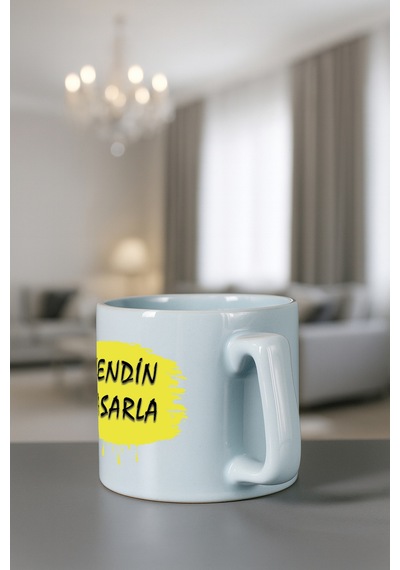 Kendin Tasarla Bardak - Kişiye Özel Bardak Satıya Sor Tam Mavi2
