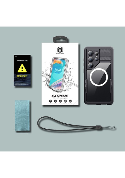 Samsung Uyumlu Galaxy S26 Ultra Kılıf 360 Ön Ve Arka Koruyucu Kapak Su Geçirmez 1-1 Silikon Zırhlı Kapak Siyah
