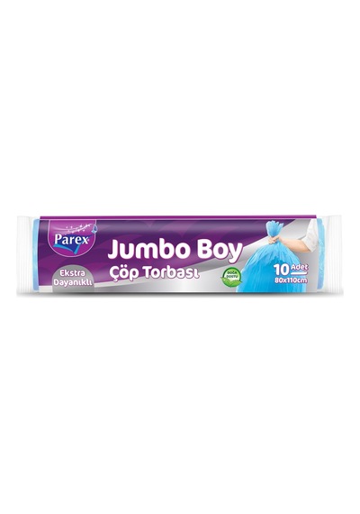 Ekstra Dayanıklı Çöp Torbası Jumbo Boy 10'lu