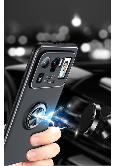 Xiaomi Mi 11 Ultra Kılıf Zore Ravel Silikon Kapak Siyah