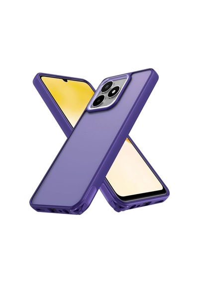 Realme C53 Uyumlu Kılıf Elegant Kapak - Derin Mor