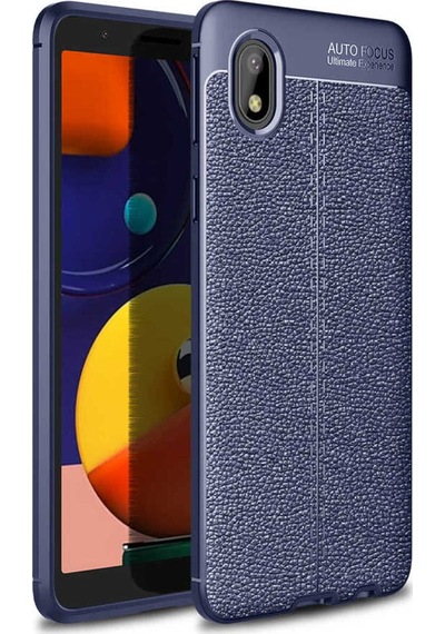 Galaxy A01 Core Kılıf Zore Niss Silikon Kapak Lacivert