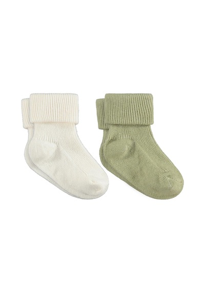 Civil Baby Basic Kıvrık 2'li 6- Bebek Erkek Çorap Set Standart