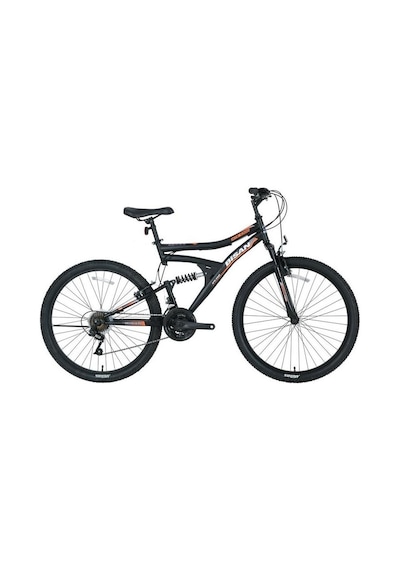 Bisan Mts4300 24 Jant 21 Vites Amortisörlü Dağ Bisikleti 40cm Siyah - Turuncu Siyah - Turuncu