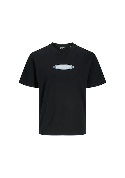 Jack & Jones Jcopacer Brandıng Prınt Tee Ss Crew Neck Black Black Siyah