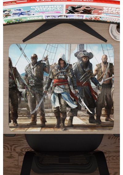 Assasin's Creed Kaymaz Dikişli Kauçuk Oyuncu Mousepad V4 - 48x40 Xl Gaming Mouse Pad Fare Altlığı