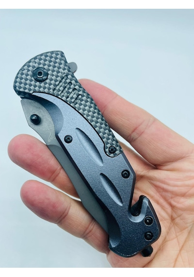 Benchmade Marka Metal Kamp Bıçak 21cm //da31 Gri - Siyah