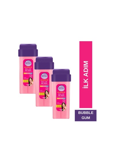 Sesu Roll On Sir Ağda Hassas Cilt Kızlara Özel 100 Ml X 3 Adet