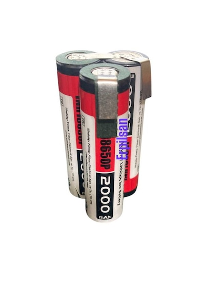 Orion 10.8v - 12v Matkap Için 3'lü 18650 Li-ion Pil Grubu 2000mah